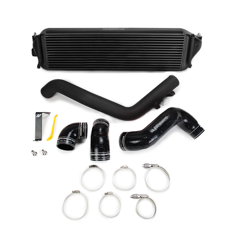 Honda Civic Intercooler Kit - Mishimoto - Performance Intercooler Kit - Black Intercooler Black Pipes - `17-`21