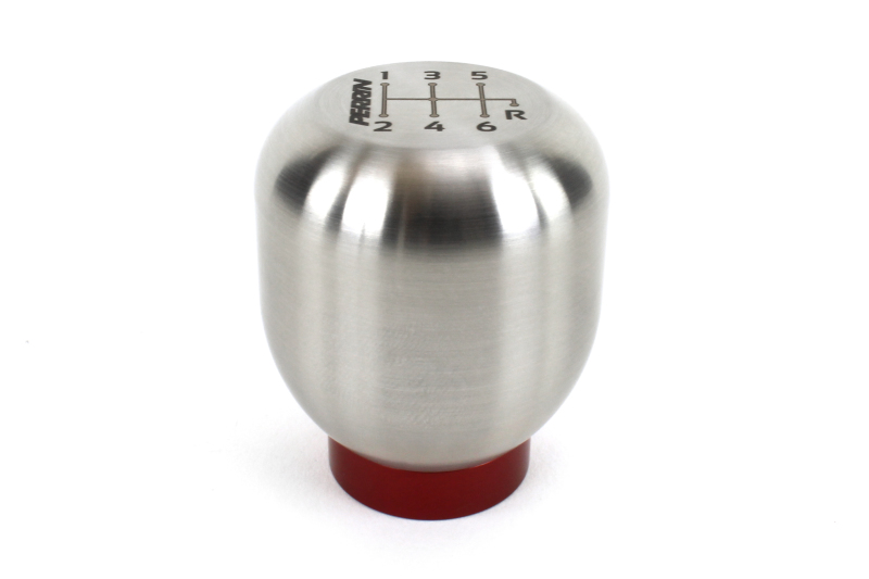 Honda Civic Shift Knob - Perrin Performance - Large - 6 Speed - Brushed Stainless Steel - `17-`18