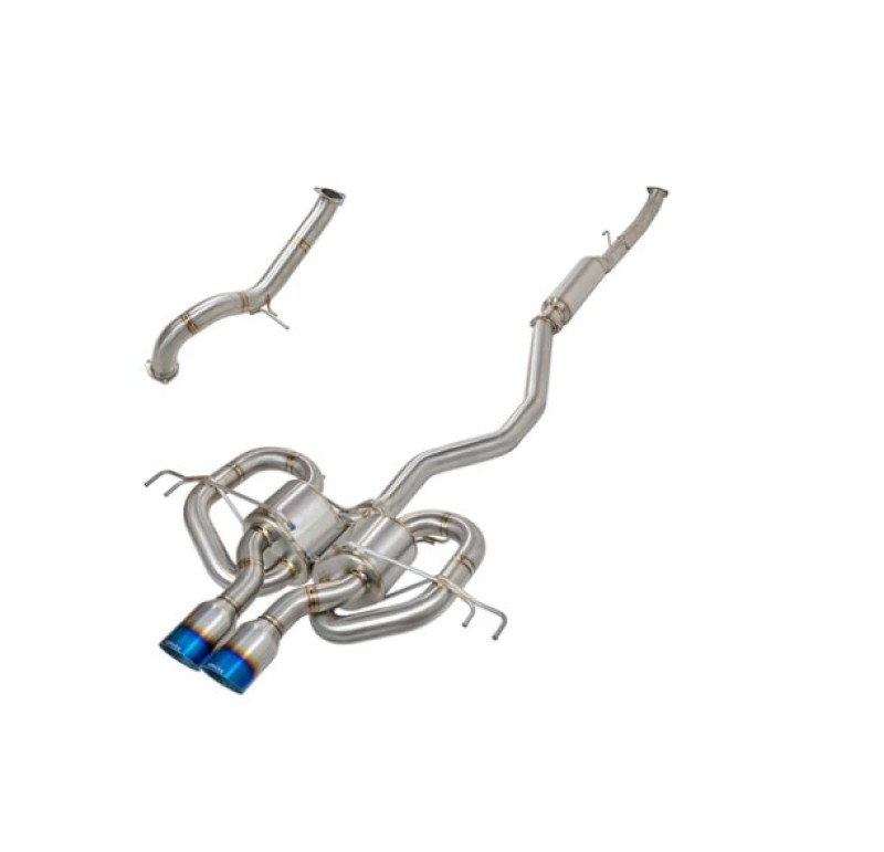 Honda Civic Performance Exhaust - Remark - Catback Exhaust w/ Front Pipe - Titanium - `17-`21