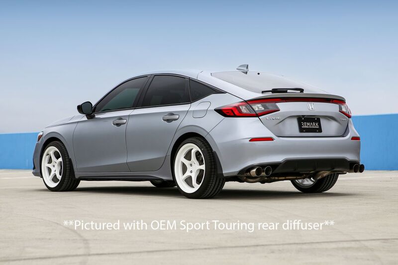 Honda Civic Performance Exhaust - Remark - Cat Back - Burnt Stainless Steel - 2022+