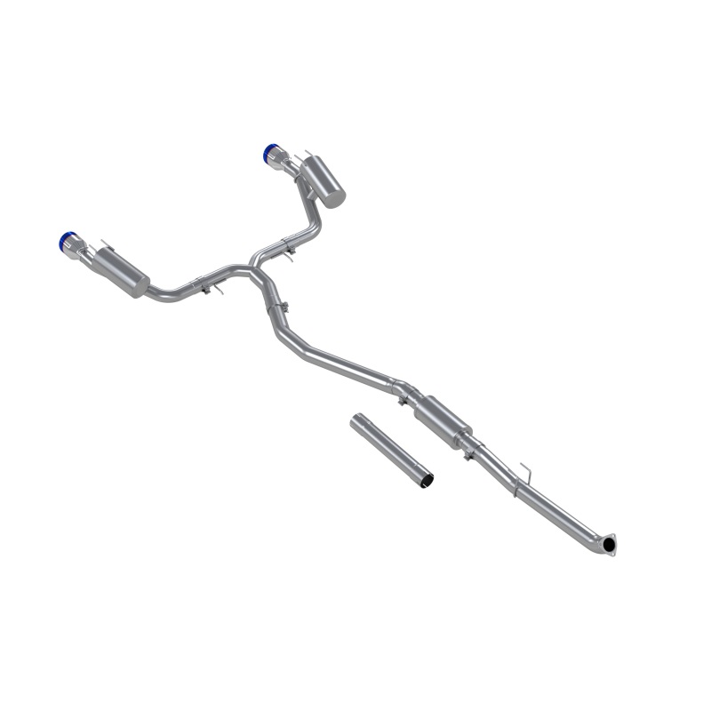 Honda Civic Performance Exhaust - Rear - MBRP - Armor Pro Cat Back, 3in Diameter, 2.5in Dual Split Rear, T304 Stainless Steel, Burnt End Tips - 1.5L - `22-`24