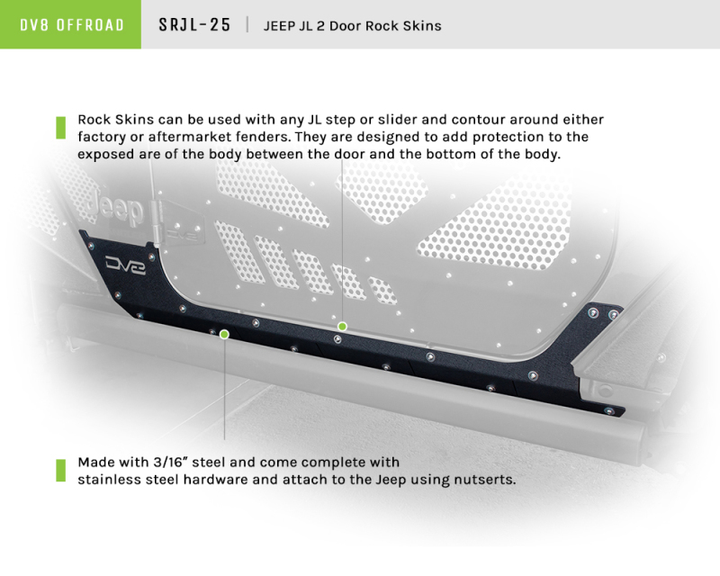 Jeep Wrangler JL - DVE Rock Skins