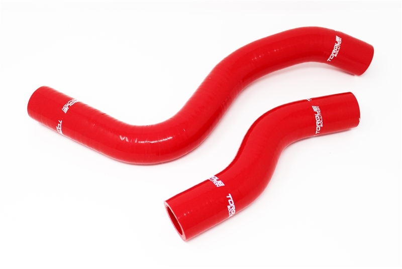 Honda Civic Radiator Hose Kit - Torque Solution - Silicone - Red - 2017