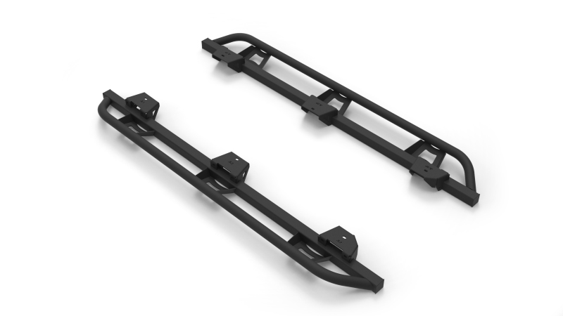 Jeep Wrangler JL Trail Slider Steps - Cab Length - N-Fab - Textured Black - `18-`24