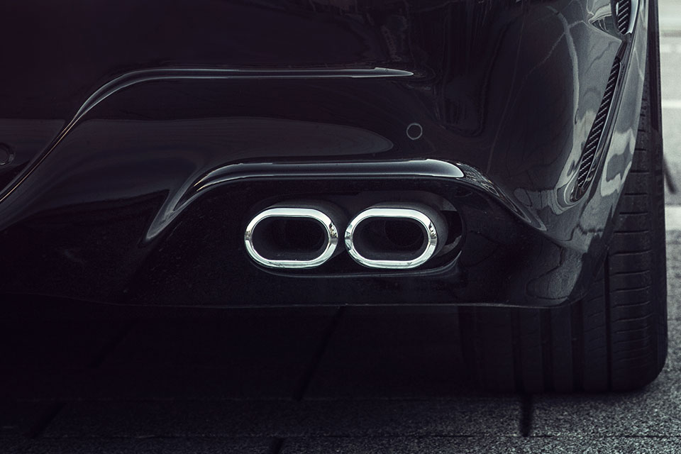 Mercedes-Benz C 180/C 200/C 250 Sports Exhaust - Dual Tailpipe by Lorinser