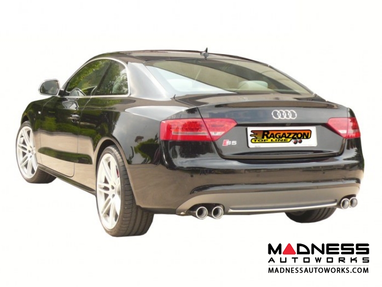 Audi S5 (2008-2012) Performance Exhaust by Ragazzon - Evo Line - Dual Exit/ Quad Tip