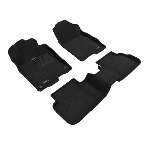 Honda Civic Floor Mats - Front and Rear - 3D MAXpider - Elegant Series - Black - `22+