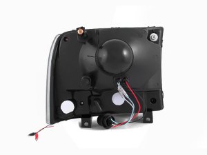 Ford Excursion Headlights - ANZO - Crystal, Clear Lens, LED - Chrome - `00-`04 Ford Excursion Headlights - ANZO - Crystal, Clear Lens, LED - Chrome - `00-`04