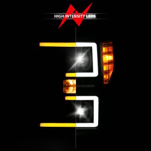 Ford Super Duty LED/Projector Headlights - Passenger Side - ANZO - Z-Series Full LED Projector Headlights SeqSig - `20-`22