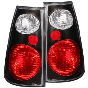 Ford Explorer Taillights - ANZO - Euro, Clear Lens, Black Housing - Black - `01-`05 Ford Explorer Taillights - ANZO - Euro, Clear Lens, Black Housing - Black - `01-`05