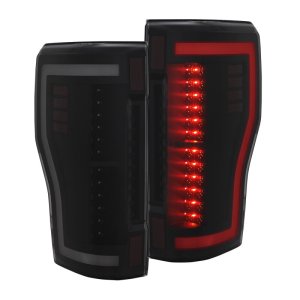 Ford F-450 LED Taillights - ANZO - Black/Smoke - `17-`27