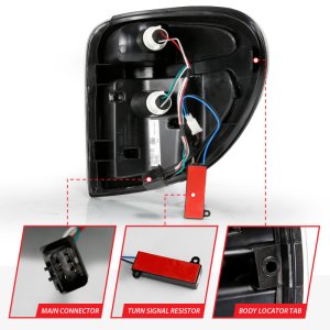 Dodge Grand Caravan LED Taillights - ANZO - Light Bar - Black Housing Smoke Lens - `04-`07 Dodge Grand Caravan LED Taillights - ANZO - Light Bar - Black Housing Smoke Lens - `04-`07