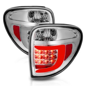 Dodge Grand Caravan LED Taillights - Rear - ANZO - w/ Light Bar - Chrome Housing Clear Lens - `04-`07 Dodge Grand Caravan LED Taillights - Rear - ANZO - w/ Light Bar - Chrome Housing Clear Lens - `04-`07
