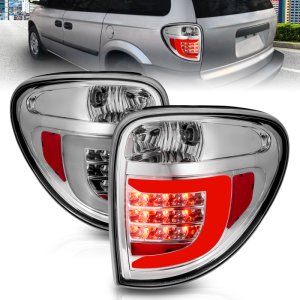 Dodge Grand Caravan LED Taillights - Rear - ANZO - w/ Light Bar - Chrome Housing Clear Lens - `04-`07 Dodge Grand Caravan LED Taillights - Rear - ANZO - w/ Light Bar - Chrome Housing Clear Lens - `04-`07