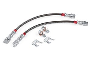 Volkswagen Passat Brake Line Kit - Rear - APR - Braided Stainless Steel Direct-Fit - Smoked Clear with Red Inserts - `12-`22 Volkswagen Passat Brake Line Kit - Rear - APR - Braided Stainless Steel Direct-Fit - Smoked Clear with Red Inserts - `12-`22