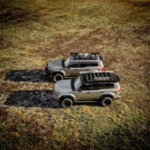 Toyota Land Cruiser Prado 250 Roof Rack Mount Kit - ARB - BASE Rack Mount Kit and Deflector - `24-`27 Toyota Land Cruiser Prado 250 Roof Rack Mount Kit - ARB - BASE Rack Mount Kit and Deflector - `24-`27