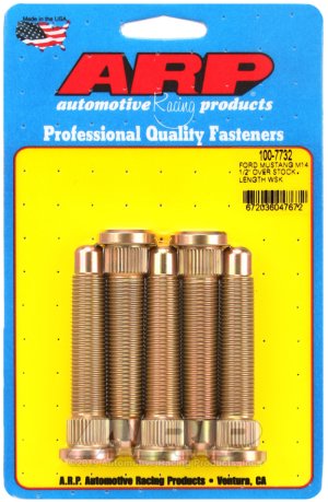 Ford Mustang Wheel Stud Kit - ARP - M14 1/2in Over Stock Length - `15-`27