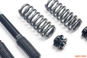 BMW M3 Coilover Suspension Kit - Front + Rear - AST - 5100 Street Series, 1-way rebound and ride height adjustable, monotube, inverted front, rear divorced (non-coilover), RWD - `21-`27