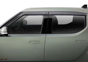 Rivian R1T Wind Deflector - Side - AVS - Low Profile - Smoke - `22-`24