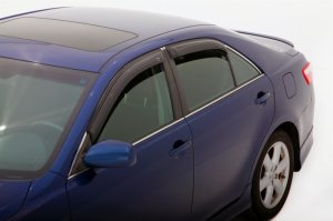 Toyota Camry Side Window Deflectors - Outside Mount - AVS - Ventvisor - Smoke - `07-`11