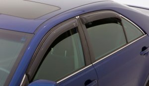 Toyota Camry Side Window Deflectors - Outside Mount - AVS - Ventvisor - Smoke - `07-`11