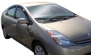 Toyota Prius Wind Deflectors - Outside Mount - AVS - Ventvisor 4pc - Smoke - `06-`09