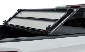 Chevrolet 3500 Tonneau Cover - Access - LOMAX Pro Series Hard Tri-Fold - Black Diamond - `20-`27