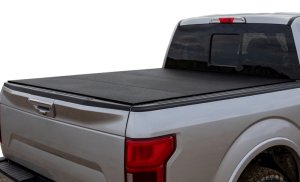 Nissan Frontier Tonneau Cover - Access - LOMAX Tri-Fold - Black - `22-`27