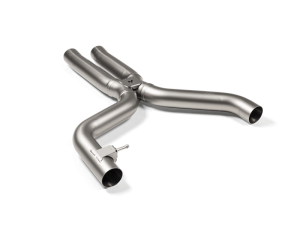 BMW M2 Link Pipe - Akrapovic - Evolution Short Link Pipe, Without Resonator - Titanium - `23-`27