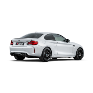 BMW M2 Performance Exhaust - Akrapovic - Slip-On Line - Titanium w/Carbon Fiber Tips - `18-`27