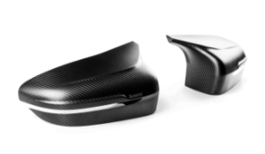 BMW 8 Series Mirror Caps - Akrapovic - Carbon Fiber - Matte - `20-`27