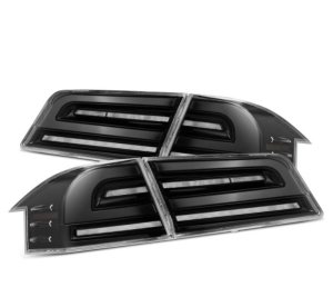 Tesla Model S Tail Lights - AlphaRex - LUXX-Series LED - Alpha-Black - `12-`21 Tesla Model S Tail Lights - AlphaRex - LUXX-Series LED - Alpha-Black - `12-`21