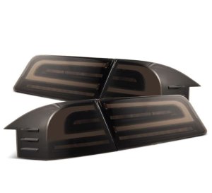 Tesla Model S Tail Lights - AlphaRex - LUXX-Series - Black - `12-`21 Tesla Model S Tail Lights - AlphaRex - LUXX-Series - Black - `12-`21