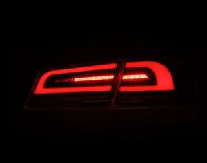 Tesla Model S Tail Lights - AlphaRex - LUXX-Series LED - Black/Red - `12-`21 Tesla Model S Tail Lights - AlphaRex - LUXX-Series LED - Black/Red - `12-`21