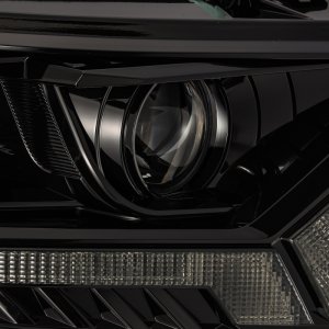 Ford Ranger Headlights - AlphaRex - PRO-Series Projector Headlights with Sequential Signal/DRL - Alpha Black - `19-`27