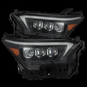 Toyota Tacoma Headlights - AlphaRex - NOVA-Series LED Proj with Actv Light & Seq. Sig + DRL - Black - `23-`27