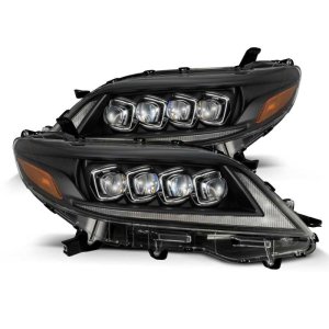 Toyota Sienna Headlights - AlphaRex - NOVA LED Proj Headlights Plank Style - Black - `11-`27 Toyota Sienna Headlights - AlphaRex - NOVA LED Proj Headlights Plank Style - Black - `11-`27