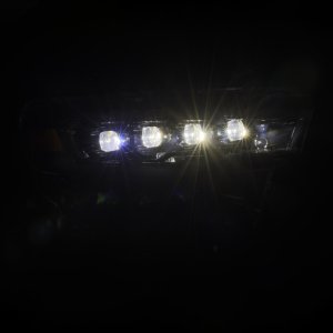 Dodge Ram 1500 Headlights - AlphaRex - NOVA LED Proj - Alpha-Black - `25-`26
