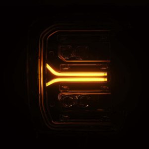 Ford F-250 SD Headlights - AlphaRex - NOVA LED Proj w/Activ Light/Seq Signal/Switchback - Black - `23-`26