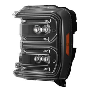 Ford F-250 SD Headlights - AlphaRex - NOVA LED Proj w/Activ Light/Seq Signal/Switchback - Black - `23-`26
