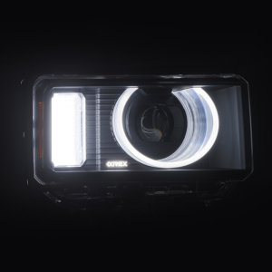 Toyota LC Heritage Headlights - AlphaRex - LUXX LED Proj w/Activ Light/Seq Signal/Switchback - Black - `24-`26 Toyota LC Heritage Headlights - AlphaRex - LUXX LED Proj w/Activ Light/Seq Signal/Switchback - Black - `24-`26