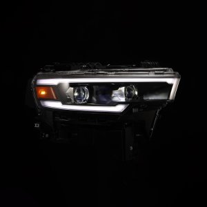 Dodge Ram 1500 Headlights - AlphaRex - Luxx LED Proj - Black - `25-`26 Dodge Ram 1500 Headlights - AlphaRex - Luxx LED Proj - Black - `25-`26