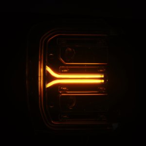 Ford F-250 SD Headlights - AlphaRex - LUXX LED Projector with Active Light/Sequential Signal/Switchback - Alpha Black - `23-`26