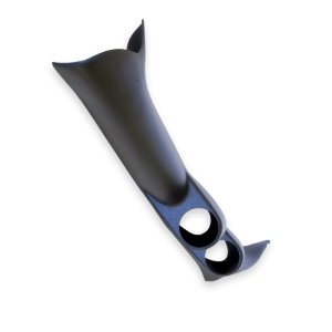 Ford F-150 A-Pillar Gauge Pod - AutoMeter - Dual, Full Length, 2-1/16-inch - Black - `02-`03