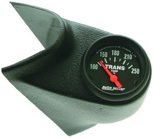 Ford Super Duty Gauge Kit - Single A-Pillar - AutoMeter - Z-Series - Black - `99-`03