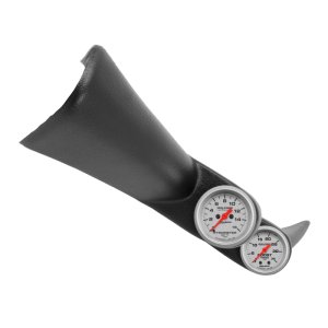 Chevrolet Silverado Gauge Kit - Dual Pillar - AutoMeter - Ultra-Lite, Boost/EGT, 35PSI/1,600°F - Black - `00-`06