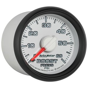Dodge Ram 1500 Boost Gauge - AutoMeter - Factory Match, Mechanical, 0-60 PSI, 2-1/16 in - `02-`08