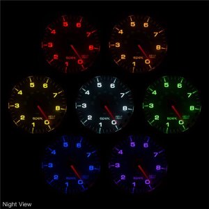 Dodge Cummins Rail Pressure Gauge - AutoMeter - Spek-Pro - White/Black - `03-`08