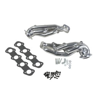 Ford EXP Performance Exhaust - BBK - Shorty Tuned Length, 1-5/8, Silver Ceramic - Polished Silver - `97-`02