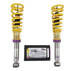 Ford F150 Coilover Suspension Kit - Front - Belltech - KW V1, Height Adjustable, Stainless Steel - `04-`13